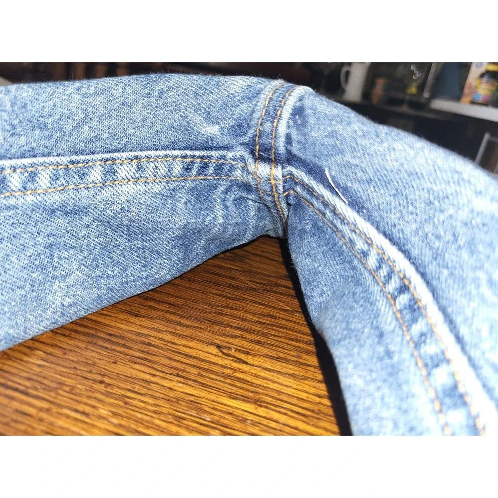 VTG 90s Levis 540 Relaxed Fit Jeans Men 42x32 Medium Wash Distressed Jan 1999